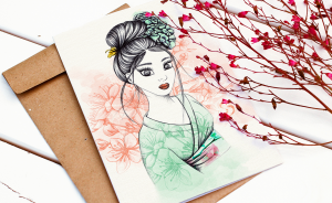 Illustration Geisha