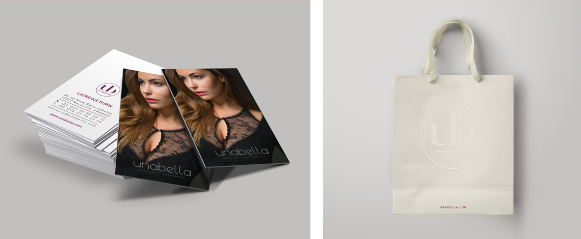 Cartes de visite et sac Unabella